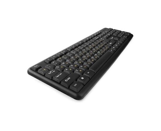  Клав. Gembird KB-8320UXL-BL  Black, USB,104 клавиш, 2м 