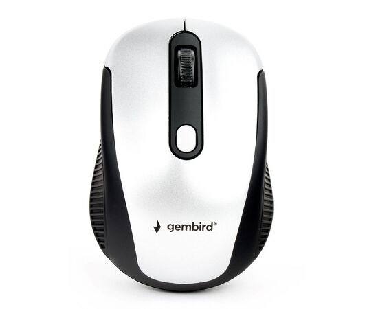  Мышь беспров. Gembird MUSW-420-4, 2.4ГГц, серебряный,soft touch, 4кн, 1600DPI, блистер 