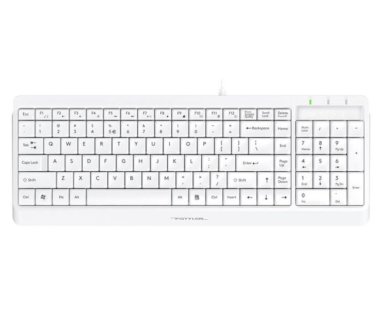  Клавиатура A4Tech Fstyler FK15 белый USB 