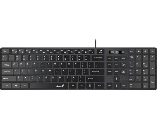  Клавиатура Genius SlimStar 126 Black USB (Only Laser) 