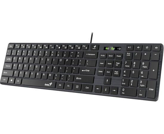  Клавиатура Genius SlimStar 126 Black USB (Only Laser) 