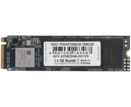  SSD AMD Radeon R5 ( R5MP256G8) M.2 2280 256GB PCIe Gen3x4 with NVMe, 3D TLC, RTL (183467) 