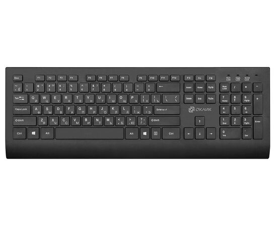  Клавиатура Oklick 155M черный USB slim (1678057) 