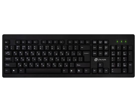 Клавиатура OKLICK 95KW черный USB 