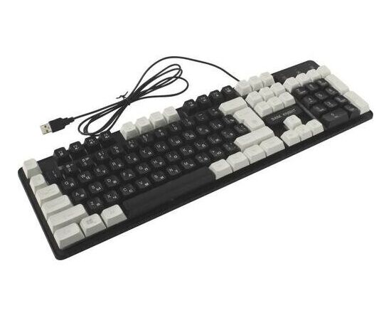  Клавиатура игровая DEFENDER Dark Knight GK-077 45077, черно-белая 