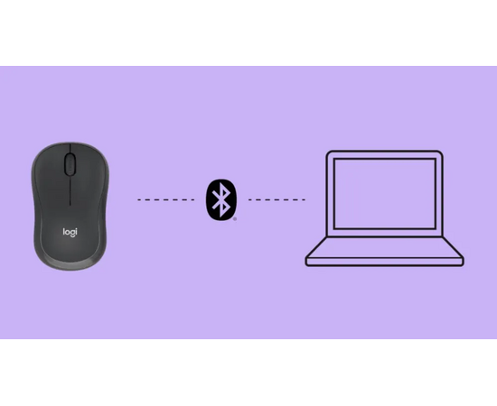  Мышка беспроводная Logitech M240 910-007119 Graphite Silent Bluetooth 