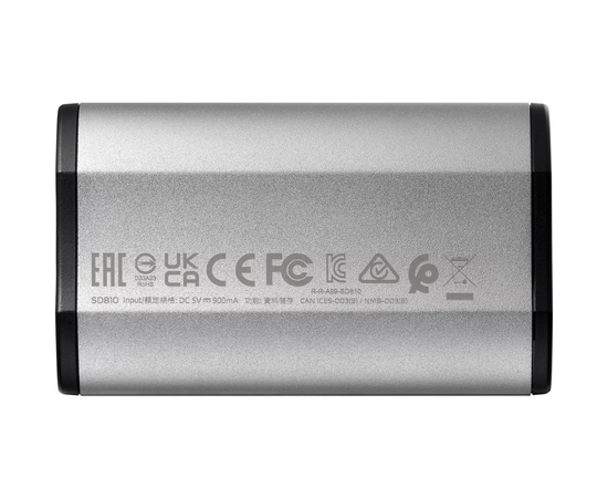  SSD A-DATA SD810 (SD810-500G-CSG) 500GB, External, USB 3.2 Type-C, R/W -2000/2000 MB/s серый 