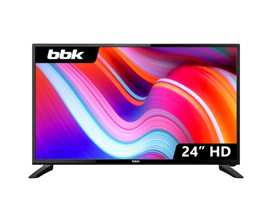  24" Телевизор BBK 24LEM-1060/T2C черный 1366x768, HD READY, 60 Гц 