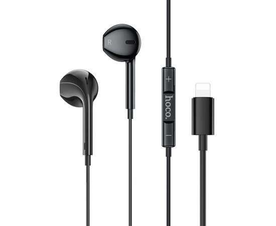 Проводные наушники HOCO M111 Primero, Lightning, 1.2 м, черный 