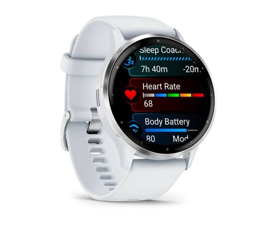  Smart-часы Garmin Venu 3 010-02784-00, 35.4мм, 1.4", белый/серый/серебристый 