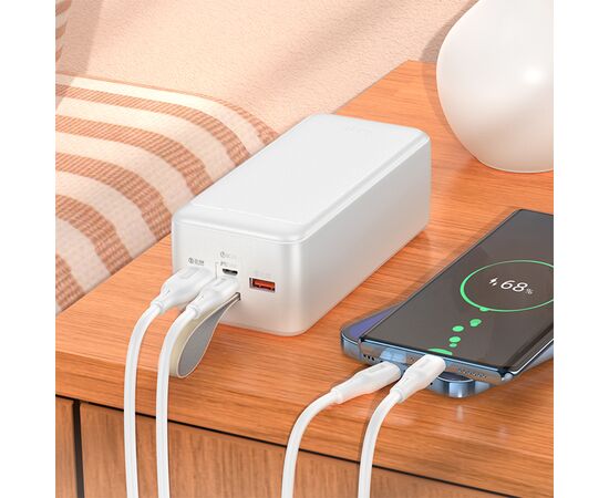  Портативный аккумулятор HOCO J111C Smart charge, 40000 мА?ч, белый 