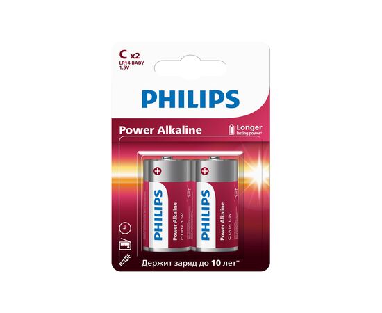  Элемент питания PHILIPS Power LR14 2BL  (2/24/48/5760) 