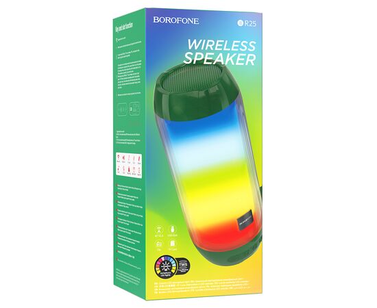  Портативная колонка BOROFONE BR25 Crazy sound, Bluetooth, темно-зеленый 