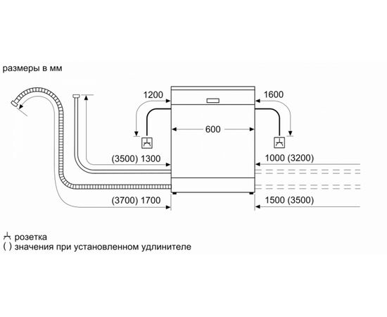  Встраиваемая посудомоечная машина Bosch SMV25EX02E 