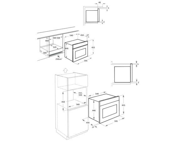  Встраиваемая микроволновая печь Kuppersberg RMW 969 BOR 