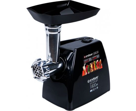  Мясорубка Endever Sigma-56, мощность 1800 Вт, в комплекте 3 решетки и 2 насадки, черный 