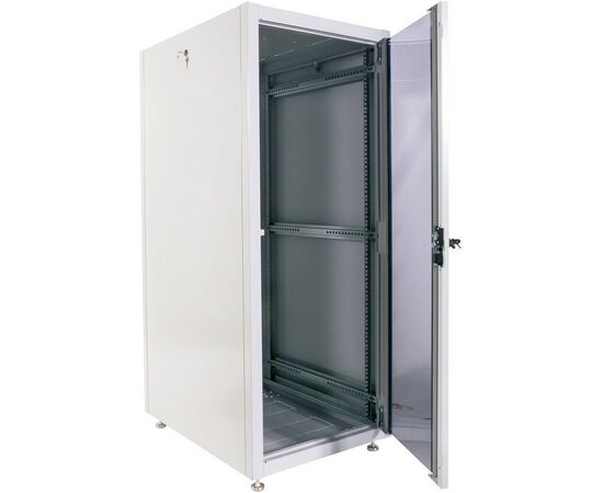  Шкаф коммутационный ЦМО ШТК-Э-24.6.8-13АА 24U 600x800мм пер.дв.стекл металл серый 