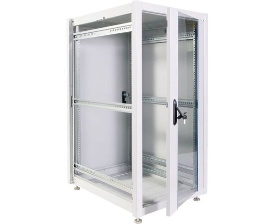  Шкаф коммутационный ЦМО ШТК-Э-24.6.8-13АА 24U 600x800мм пер.дв.стекл металл серый 