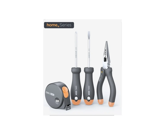  Набор ручного инструмента Deli HT0004C Home Series Gray 4 предмета 