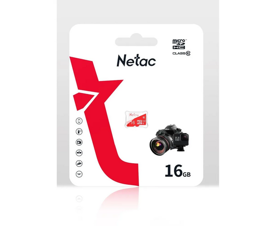  MicroSD  16GB  Netac  P500  Eco  Class 10 без адаптера 