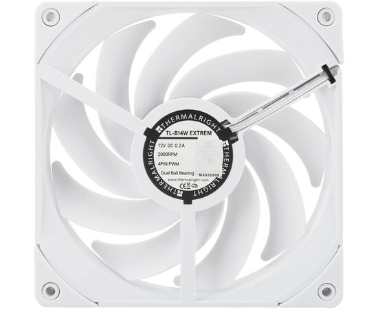  Вентилятор Thermalright TL-B14W Extreme (TL-B14W-EX) 140x140x25mm белый 4-pin 31.4dB 240gr Ret 