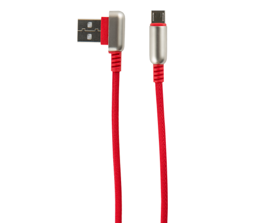  Дата-Кабель Red Line Loop USB - Micro USB, красный 