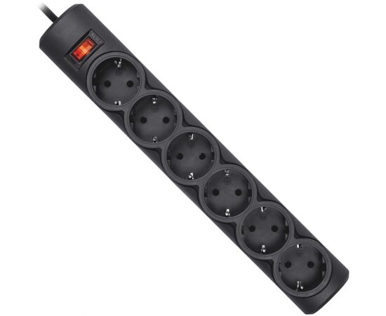  Сетевой фильтр Defender DFS 151 (99494) 1,8 м, черный, 6 розеток 