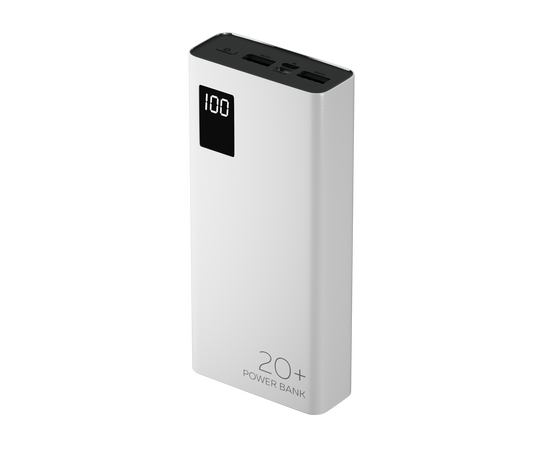  Внешний аккумулятор  Smart 20000mAh 3USB 3.0A Type-C More choice PB32S-20  (White) 