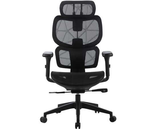  Кресло Cactus CS-MC555-BK черный сетка с подголов. крестов. пластик 