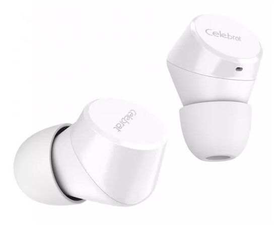  Bluetooth-наушники беспроводные вакуумные Celebrat W2 TWS (White) 