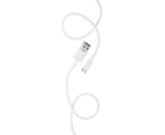  Дата-кабель USB 2.0A для Type-C More choice K19a TPE 1м (White) 
