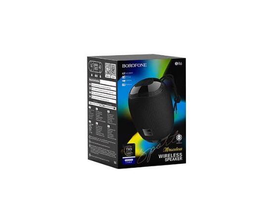  Колонка Bluetooth 5.0 5W 500mAh Borofone BR6 (Black) 