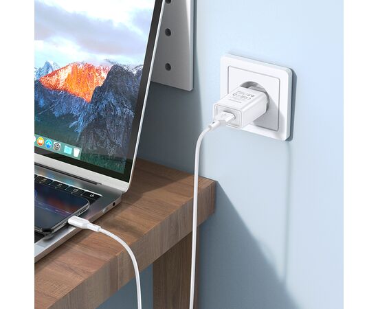  СЗУ 1USB 2.1A для micro USB Borofone BA68A 1м (White) 