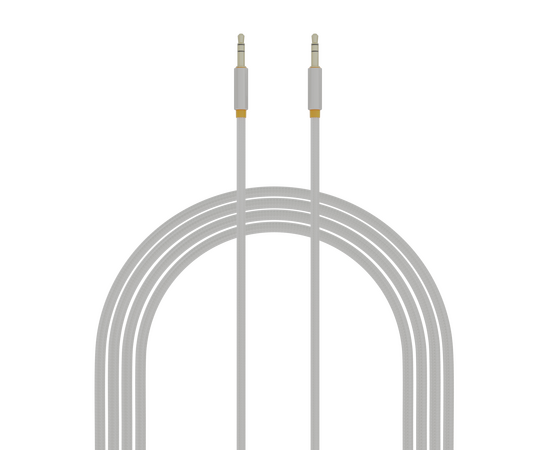  Аудиокабель AUX 3.5mm 2м More choice UK24 нейлон 