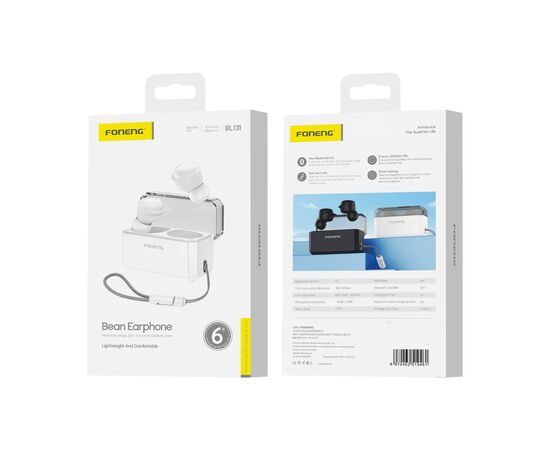  Беспроводные Bluetooth-наушники Foneng BL131 (White) 