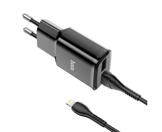  СЗУ 2USB 2.4A для Apple 8-pin Hoco C88A 1м (Black) 