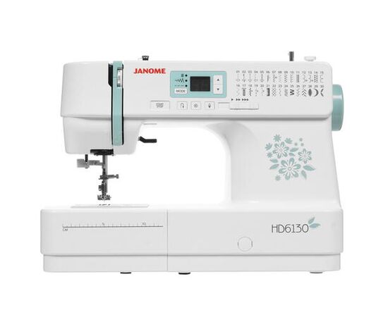  Швейная машина Janome HD 6130 белый/цветы 