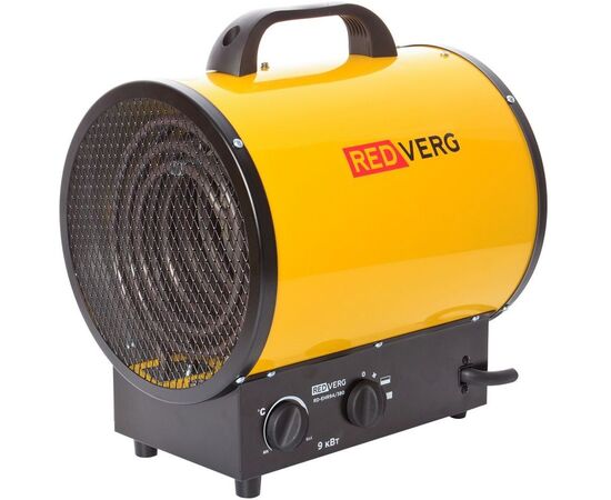  Тепловая пушка электрическая RedVerg RD-EHR9A/380 желтый/черный 
