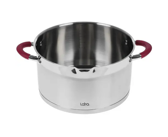  Кастрюля LARA LR02-315 Viva нерж 7.2л 