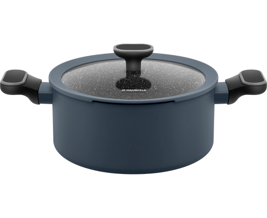  Кастрюля MAUNFELD Frida MCS47FA02DG из кованого алюминия со стекл. крышкой, 24см, 4,7л 