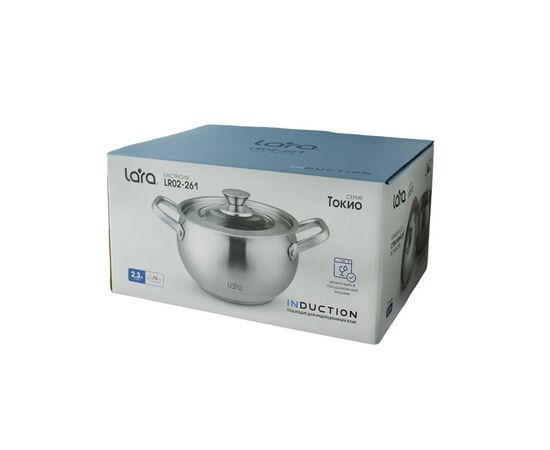  Кастрюля LARA LR02-261 Токио нерж 