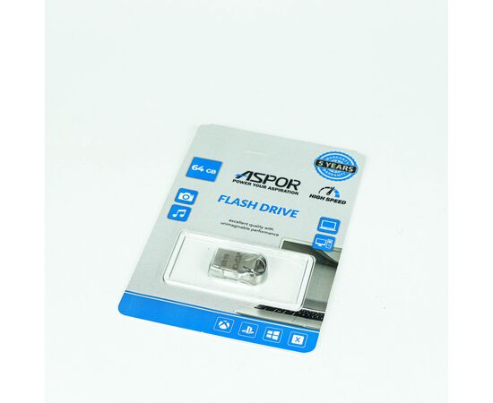 Flash Drive 64G USB  3.0 Aspor PK_TG106 (металл) нс 