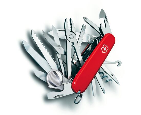  Нож перочинный Victorinox SwissChamp (1.6795.LB1) 91мм 33функций красный блистер 