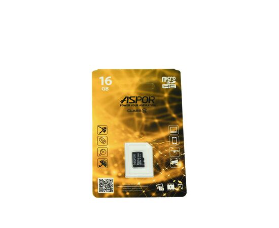  Карта памяти Aspor microSDHC 16GB Class10 UHS-I нс 