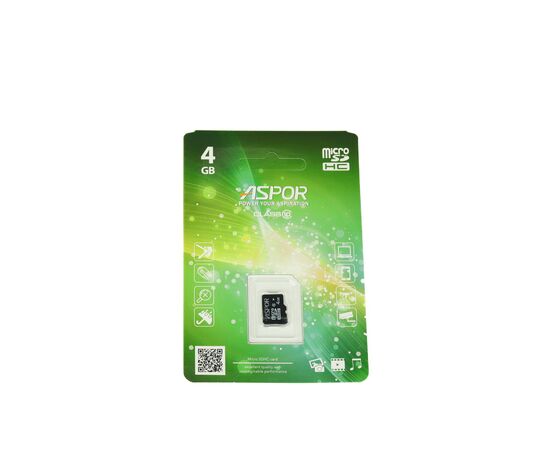  Карта памяти Aspor microSDHC 4GB Class10 нс 