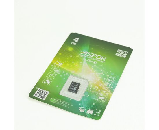  Карта памяти Aspor microSDHC 4GB Class10 нс 