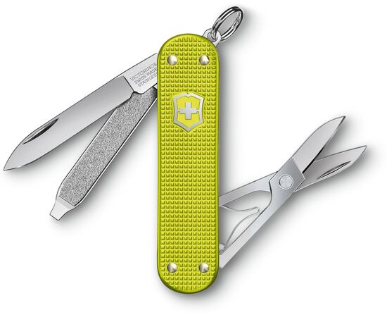 Складной нож Victorinox Alox Classic 0.6221.l23, функций 5, 58мм, желтый, коробка подарочная 