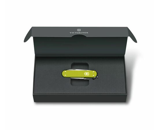  Складной нож Victorinox Alox Classic 0.6221.l23, функций 5, 58мм, желтый, коробка подарочная 