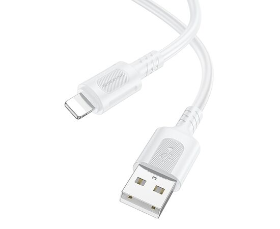  Кабель USB - Apple lightning Borofone BX111 Feliz 100см 2,4A  (white) (235099) 