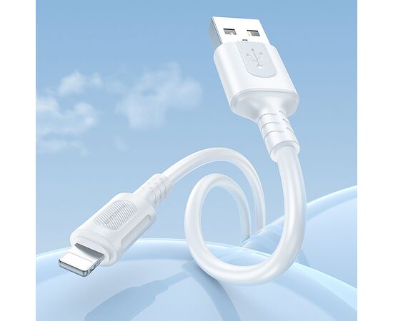  Кабель USB - Apple lightning Borofone BX111 Feliz 100см 2,4A  (white) (235099) 